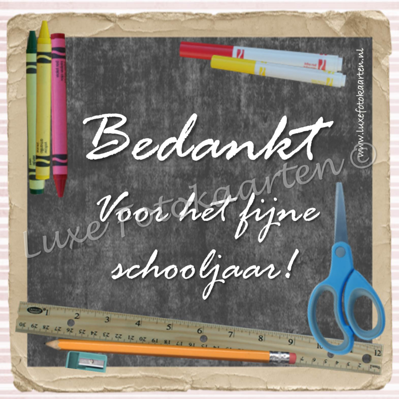 Bedankt Juf - voor het schooljaar
